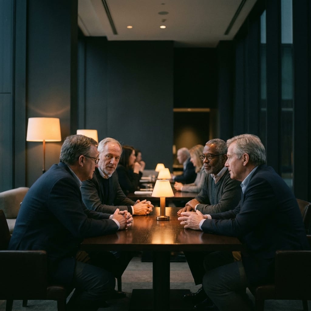 A senior peer network in conversation
