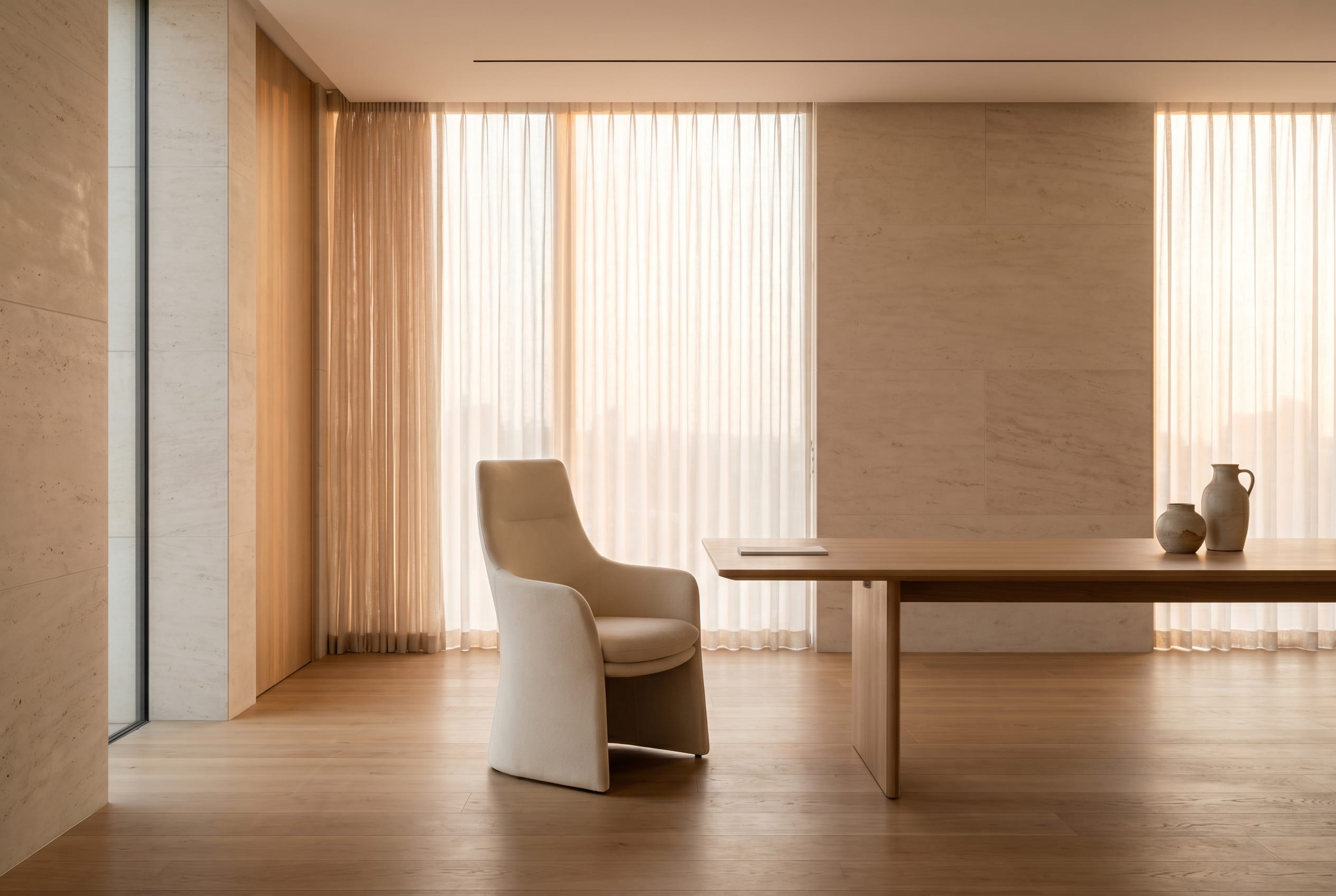 A calm modern advisory space